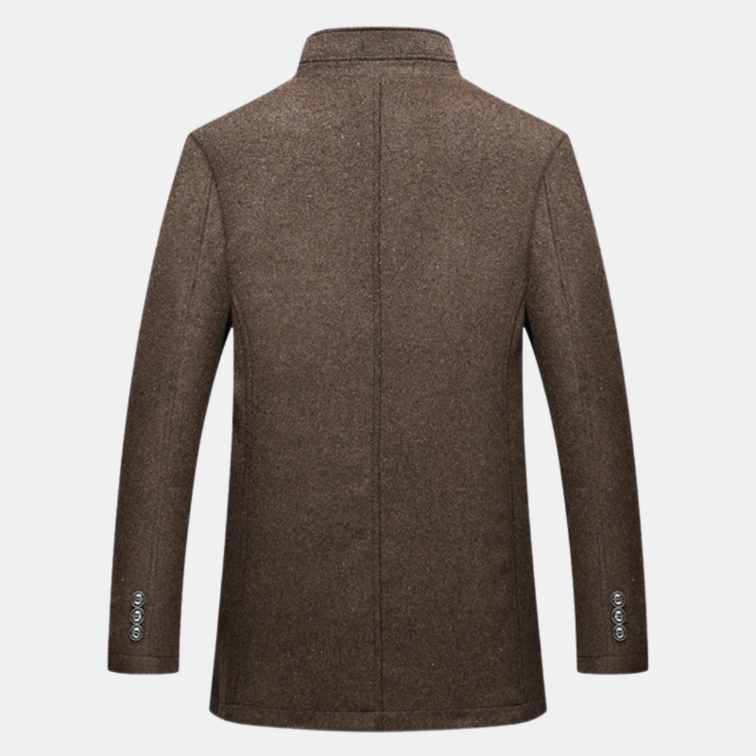 Aaron ™ | Trench-coat en laine épaisse pour hommes à la mode