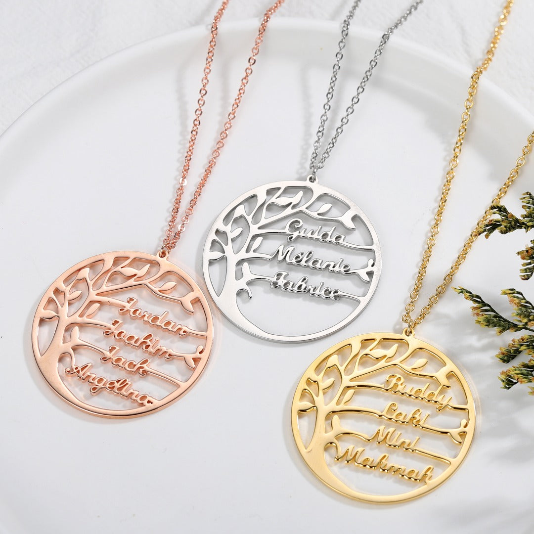 ArbreDeFamille® | Collier d'arbre de famille pour vos proches